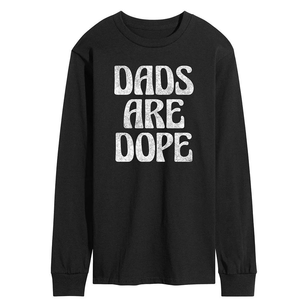 Men's Dads Are Dope Long Sleeve, Size: Small, Blue Product Image