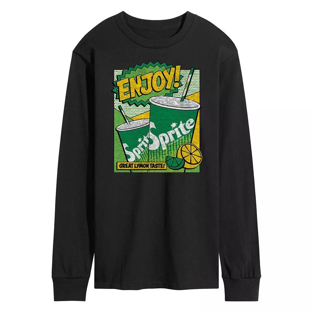 Men's Sprite Pop Art Long Sleeve Graphic Tee,  Product Image