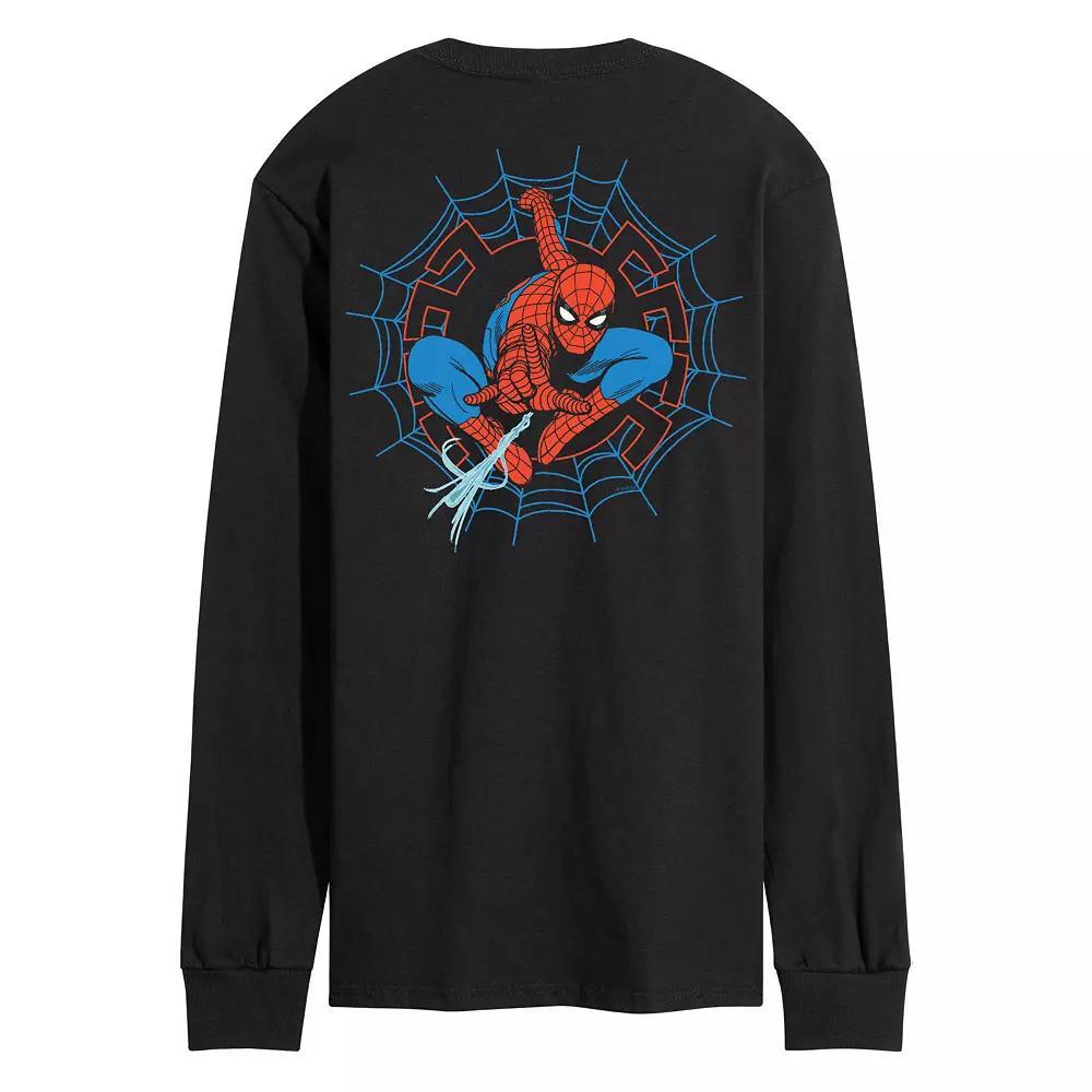 Men's White Lotus Logo Long Sleeve Graphic Tee,  Product Image