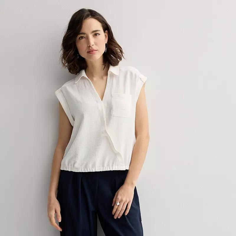 Petite Nine West Dolman Surplice Shirt, Women's,  Product Image