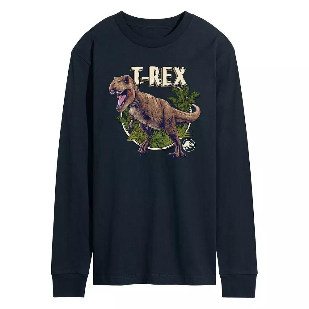 Men's Jurassic World Tyrannosaurus Rex Long Sleeve Graphic Tee,  Product Image