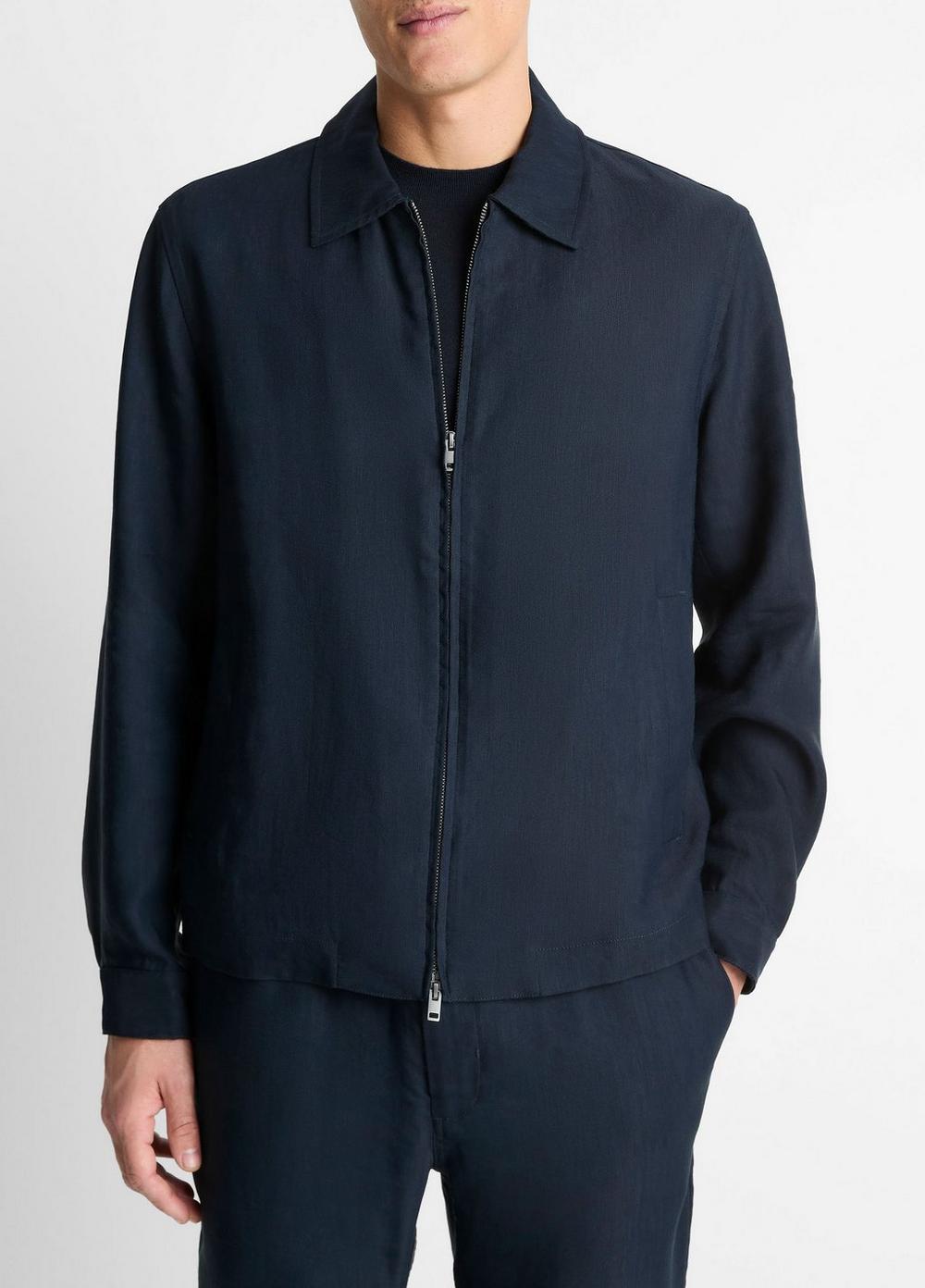 Two-Way Zip Bomber Jacket Product Image