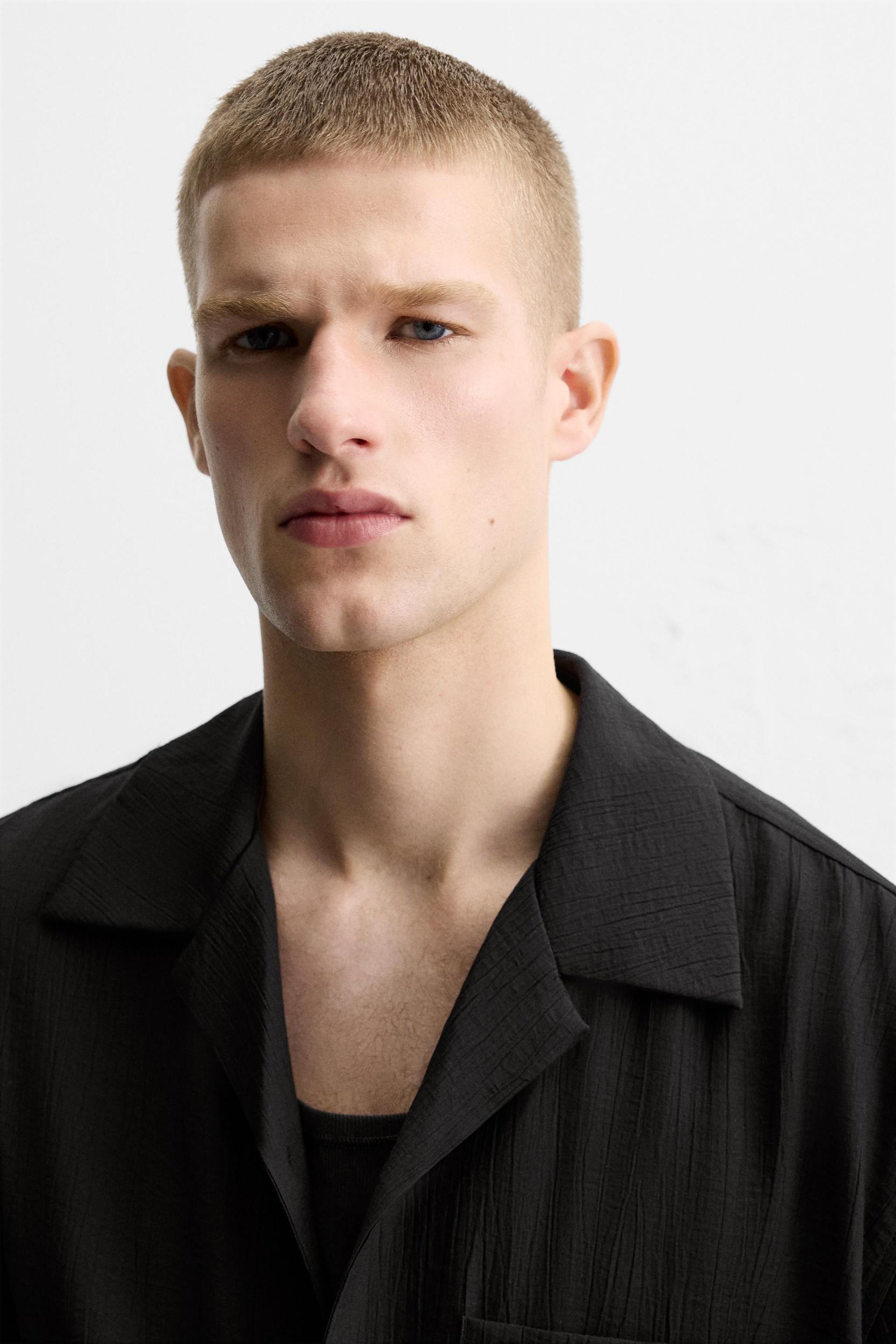 WRINKLED JACQUARD SHIRT Product Image