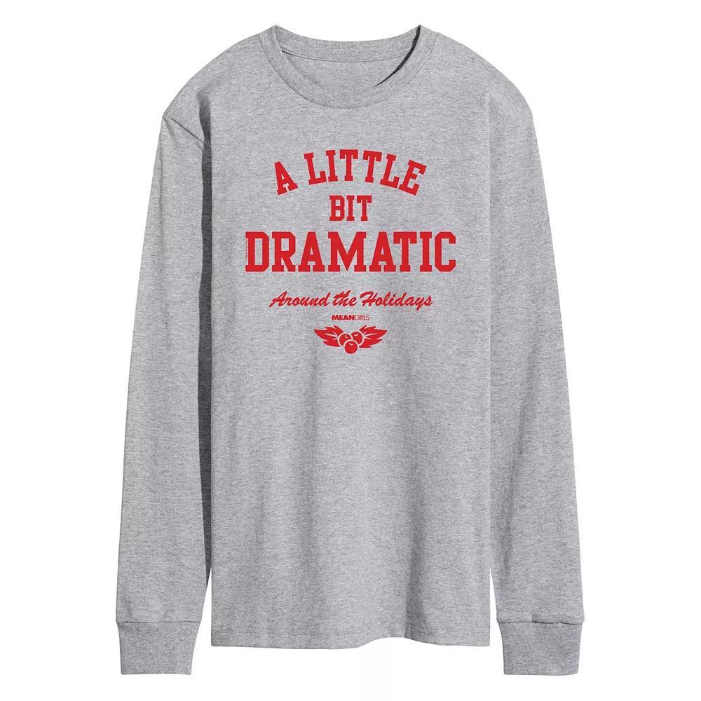 Men's Mean Girls Little Bit Dramatic Long Sleeve Graphic Tee,  Product Image