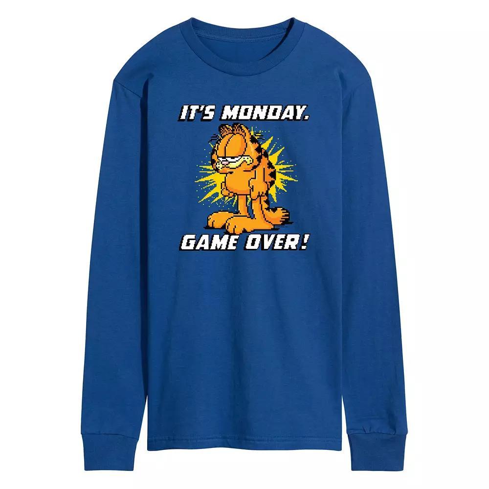 Men's Garfield It's Monday Long Sleeve Graphic Tee,  Product Image