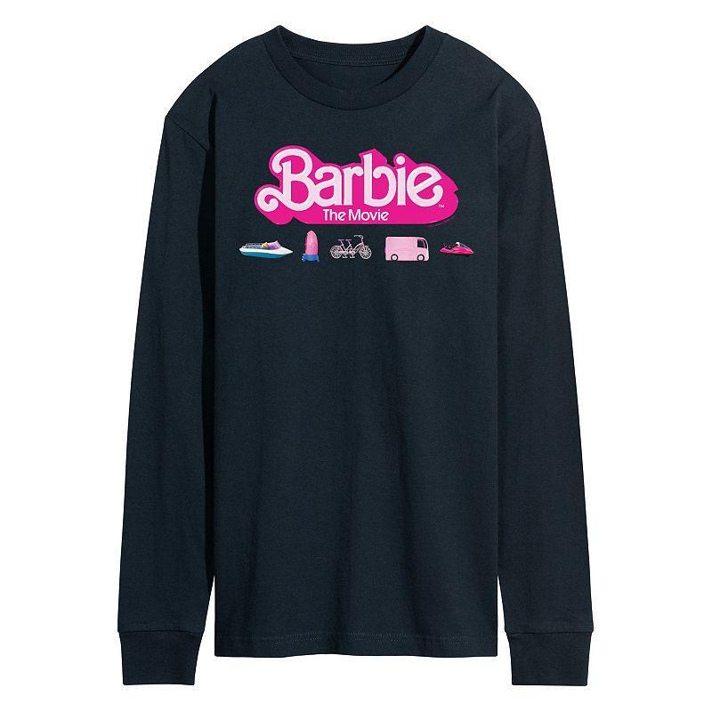 Men's Barbie Theatrical Vehicles Long Sleeve Graphic Tee,  Product Image