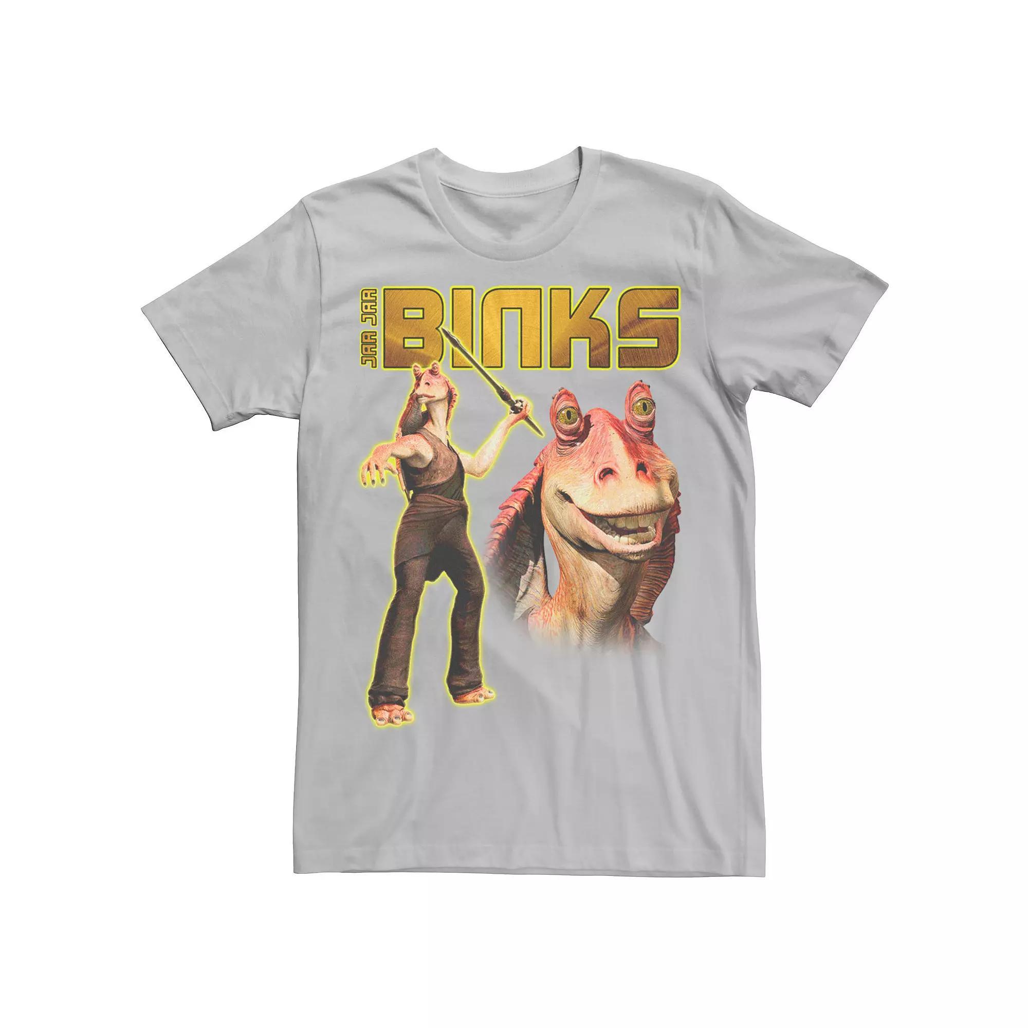 Men's Star Wars Jar Jar Binks Graphic Tee, Size: XXL, Silver Product Image