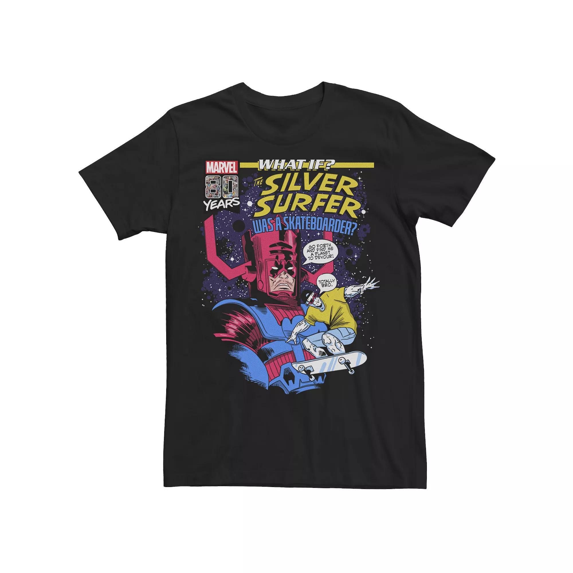 Men's Marvel What If Silver Surfer Comic Cover Graphic Tee, Size: XL, Black Product Image