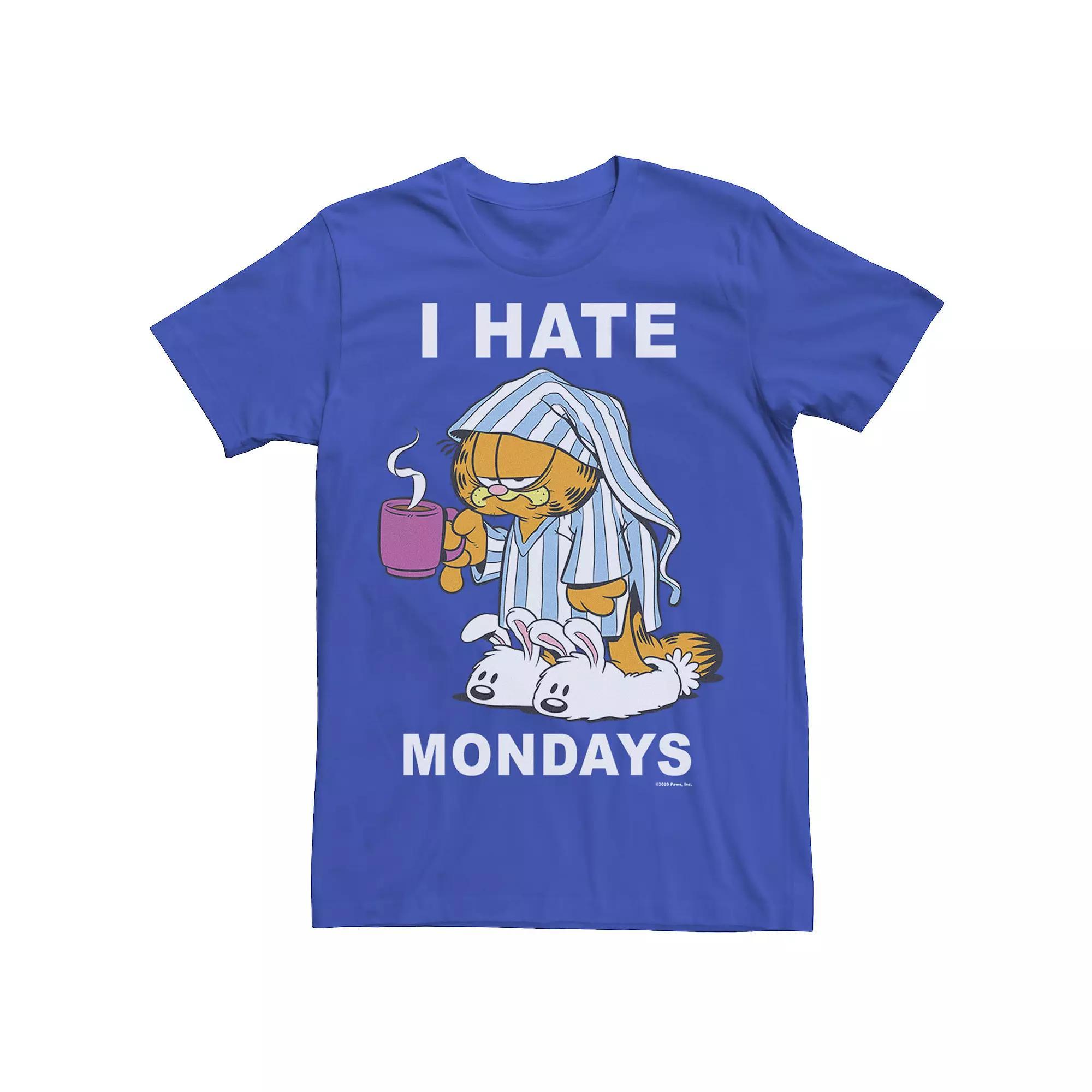 Men's Garfield Mondays Sleep Text Tee,  Product Image