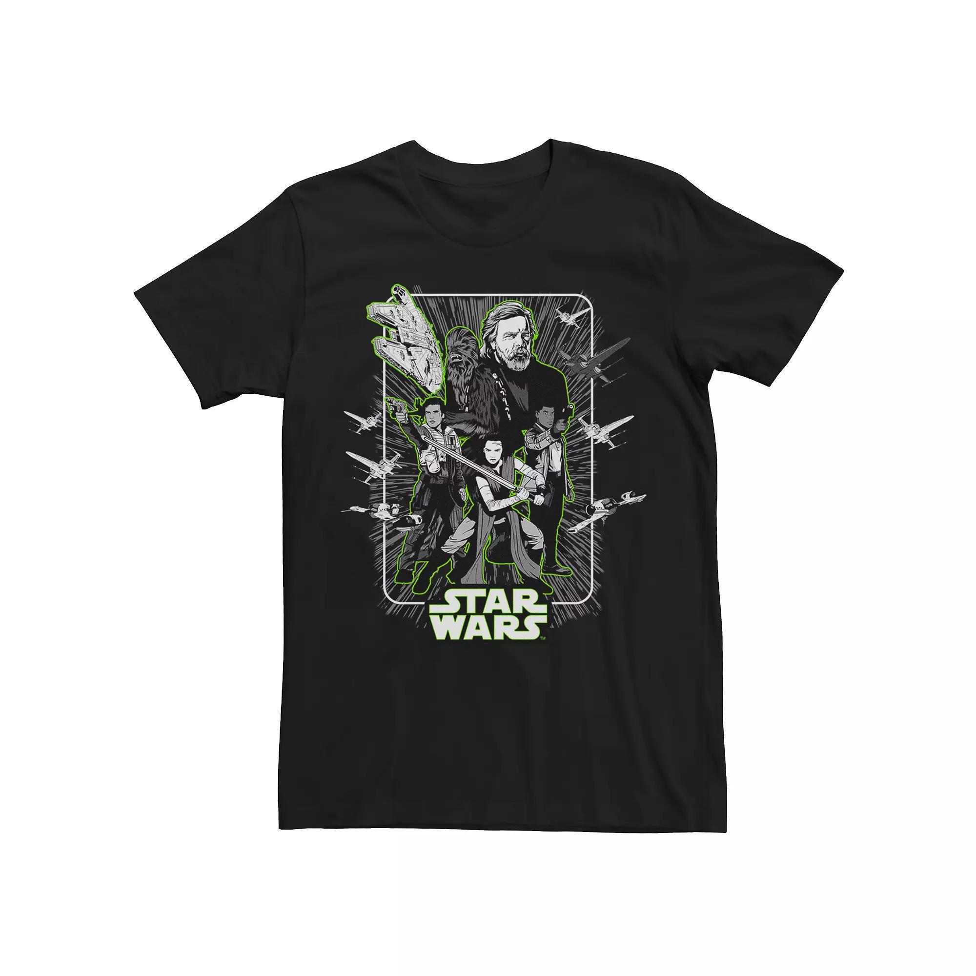 Men's Star Wars Neon Heroes Tonal Poster Tee,  Product Image