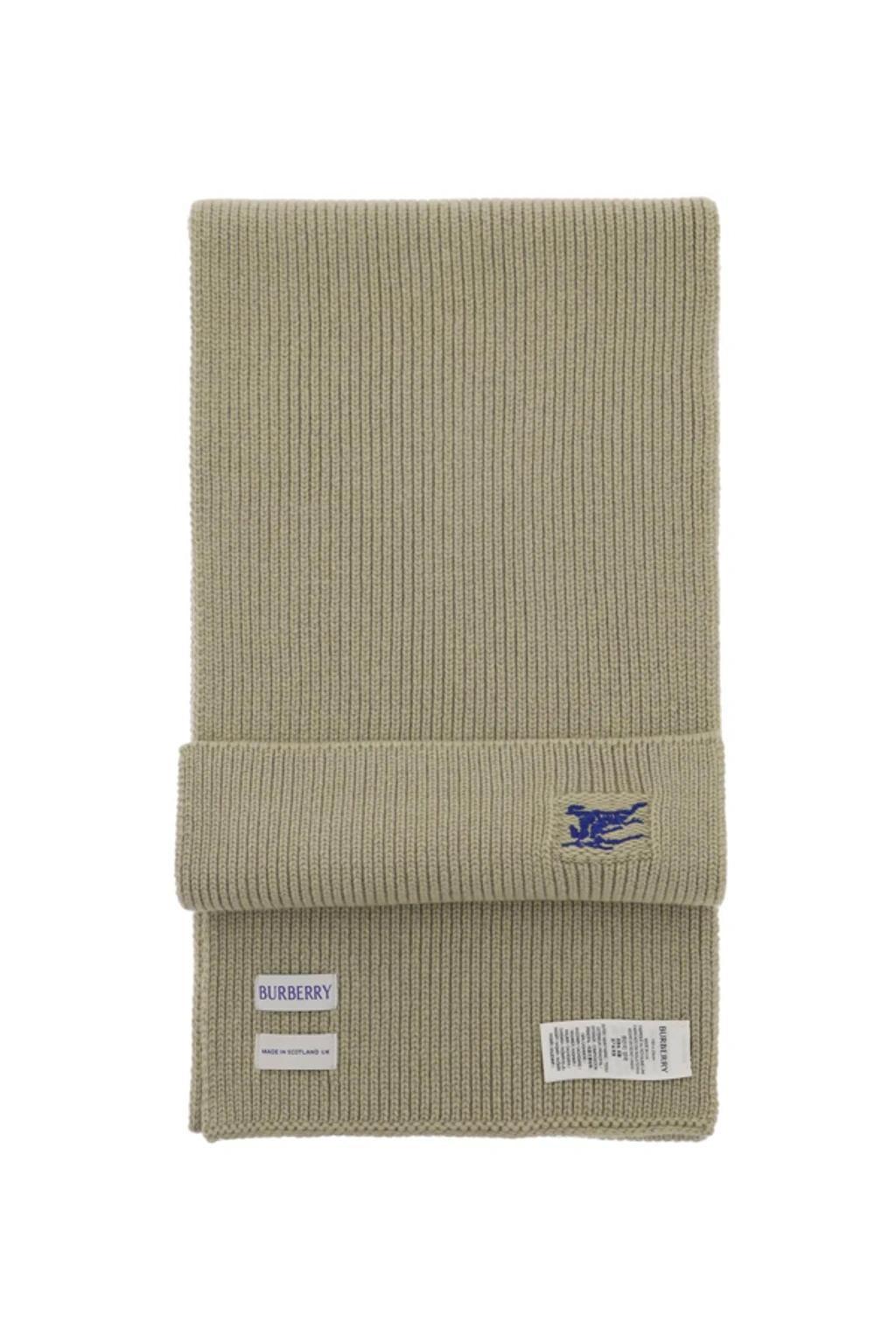 BURBERRY Ekd Cashmere Scarf In Khaki Product Image