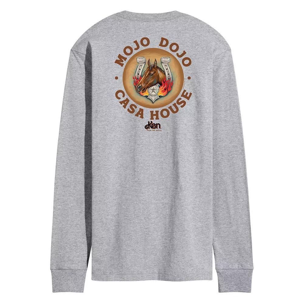 Men's Barbie™ The Movie Mojo Dojo Casa House Long Sleeve Graphic Tee, Size: Medium, Grey Gray Product Image