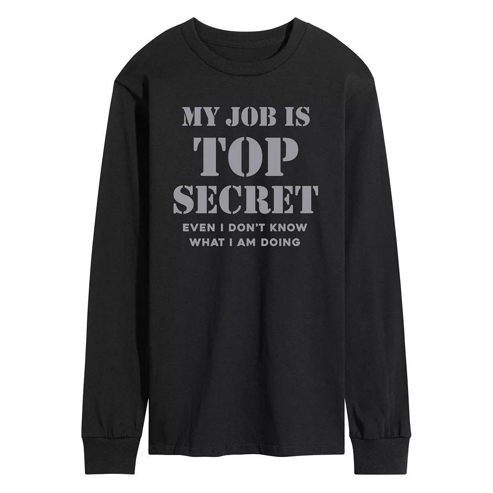 Men's Job Is Top Secret Tee,  Product Image