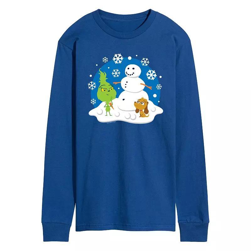 Men's Peanuts Team Holiday Spirit Long Sleeve Graphic Tee, Size: Large, Red Product Image