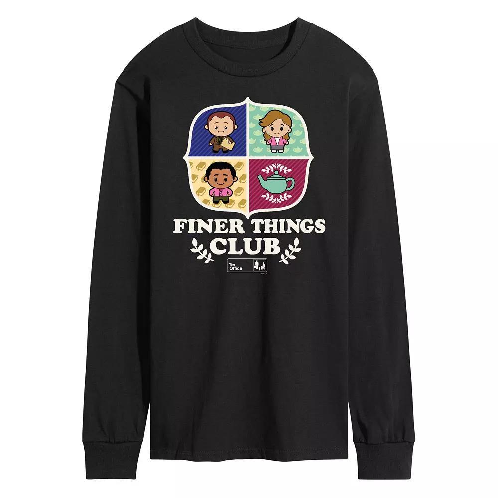 Men's The Office Finer Things Long Sleeve, Size: Small, Black Product Image