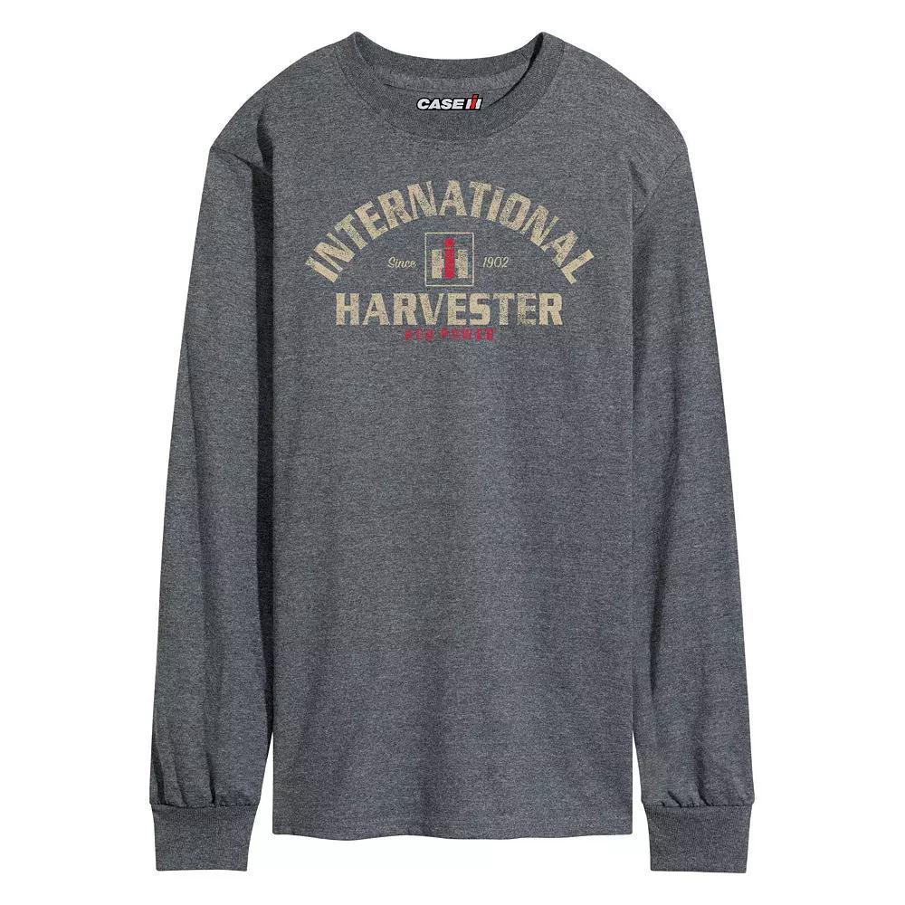 Men's Case IH Harvester Long Sleeve Tee, Size: XL, Gray Product Image