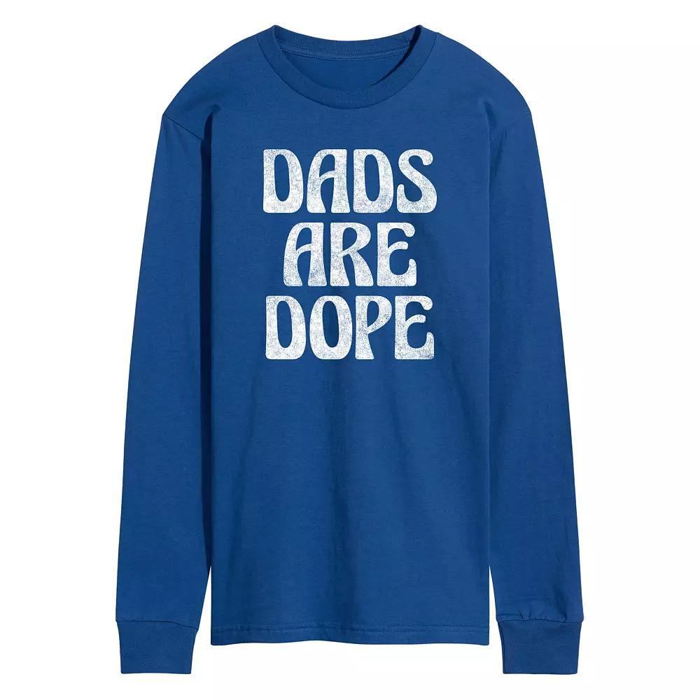 Men's Dads Are Dope Long Sleeve, Size: Small, Blue Product Image