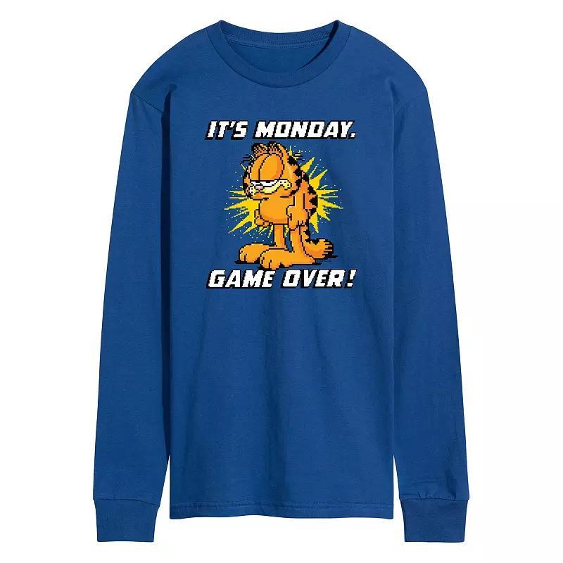 Men's Garfield It's Monday Long Sleeve Graphic Tee,  Product Image