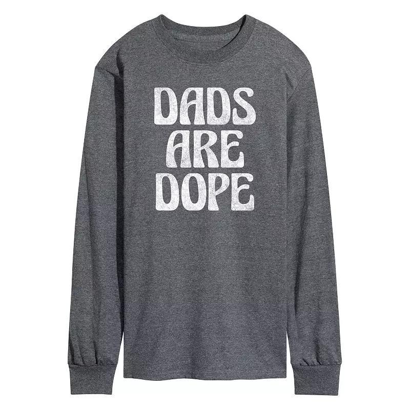 Men's Dads Are Dope Long Sleeve, Size: Small, Blue Product Image