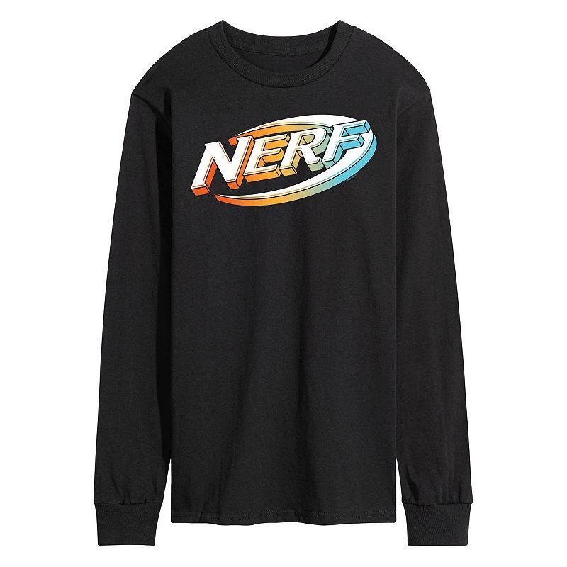 Men's Nerf 3D Logo Long Sleeve Graphic Tee, Size: XL, Black Product Image