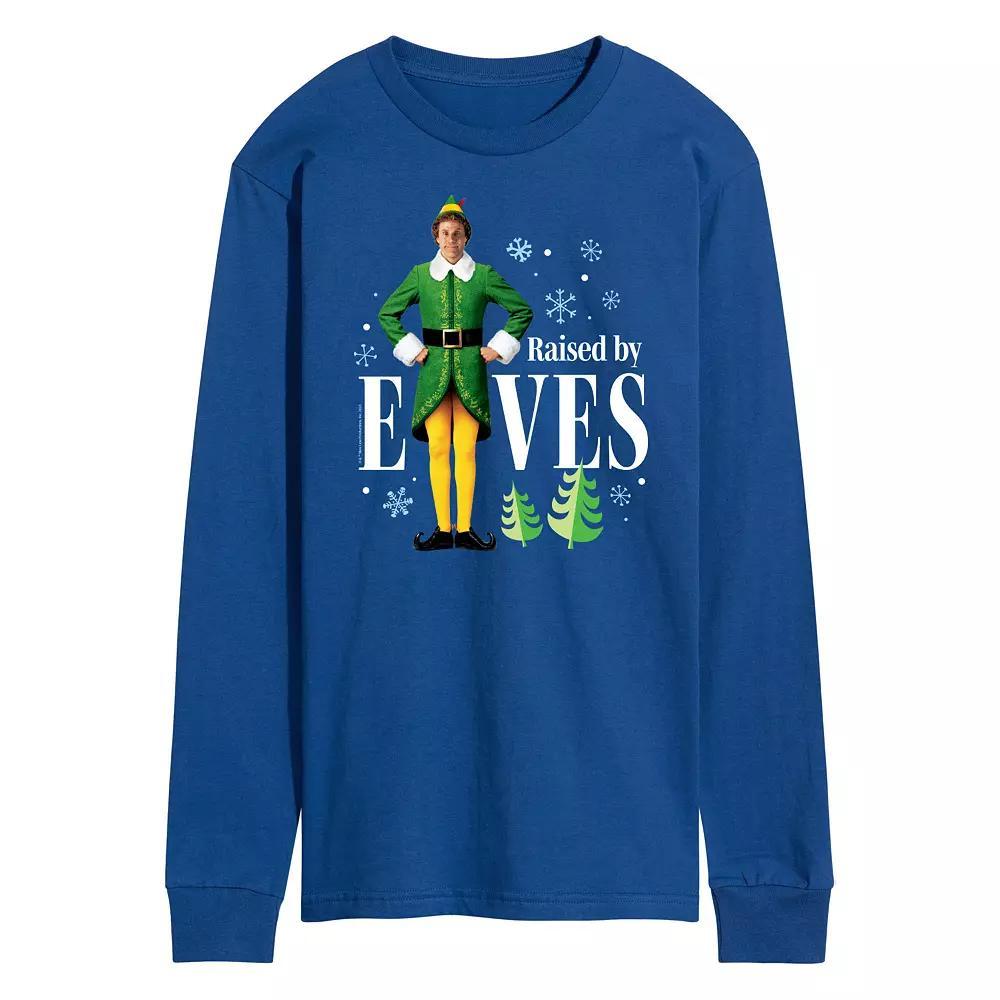 Men's Elf Raised By Elves Long Sleeve Tee,  Product Image