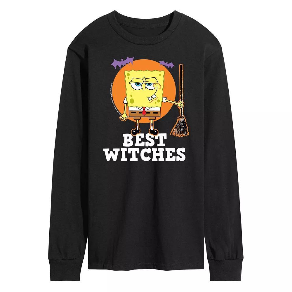Men's SpongeBob SquarePants Best Witches Long Sleeve Tee,  Product Image