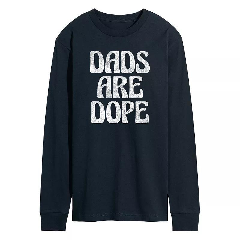 Men's Dads Are Dope Long Sleeve, Size: Small, Blue Product Image