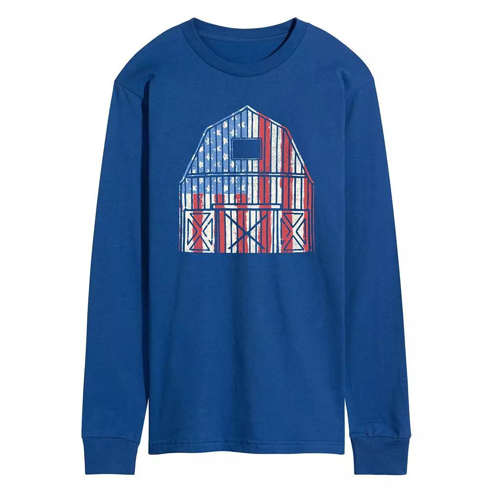 Men's USA Barn Long Sleeve Graphic Tee.,  Product Image