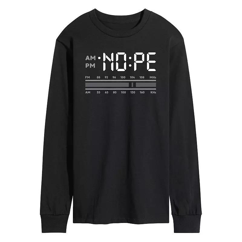 Men's Grey Bat Long Sleeve Graphic Tee, Size: Medium, Black Product Image