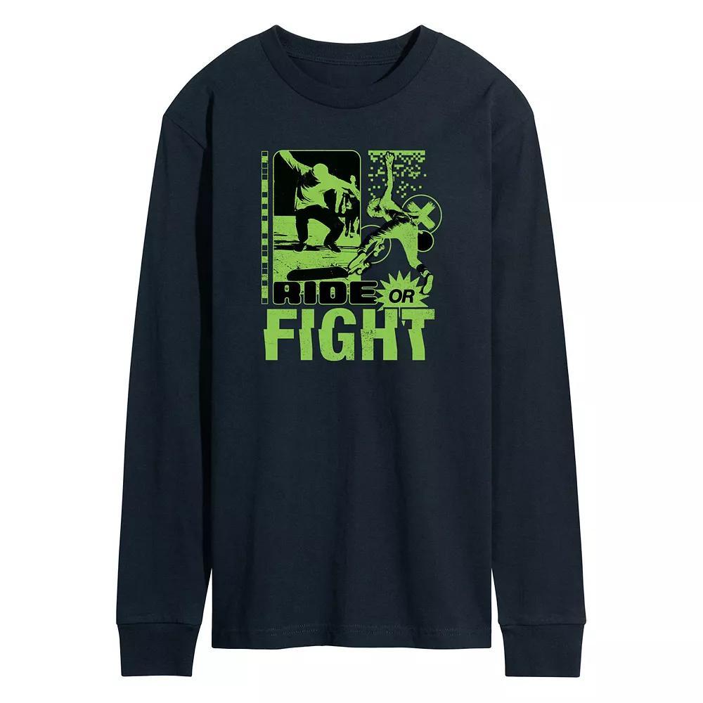 Men's Jurassic World run Infared Dinos Long Sleeve,  Product Image