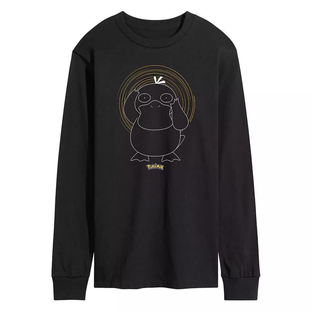 Men's Pokemon Psyduck Tee, Size: Large, Black Product Image