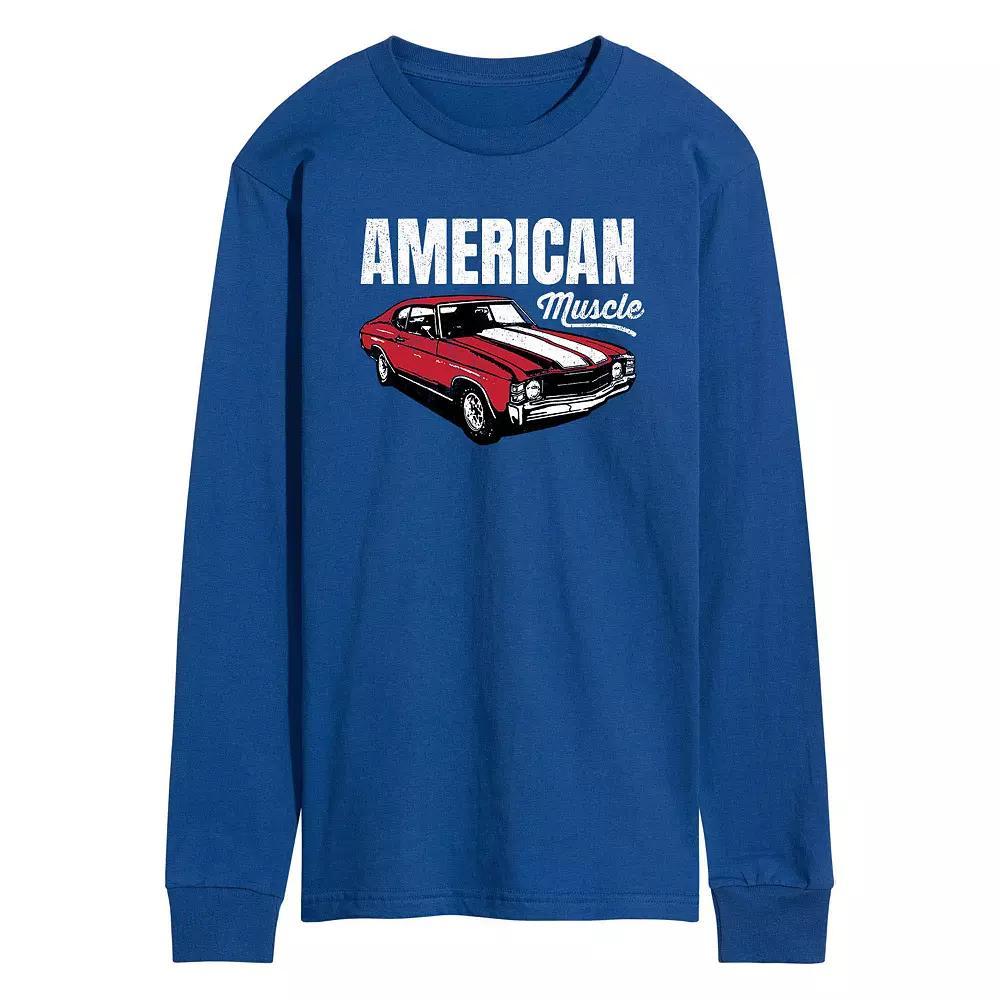 Men's American Muscle Long Sleeve Graphic Tee,  Product Image