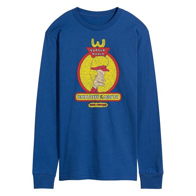 Mens Beavis And Butthead Employee Of The Month Long Sleeve Tee Product Image