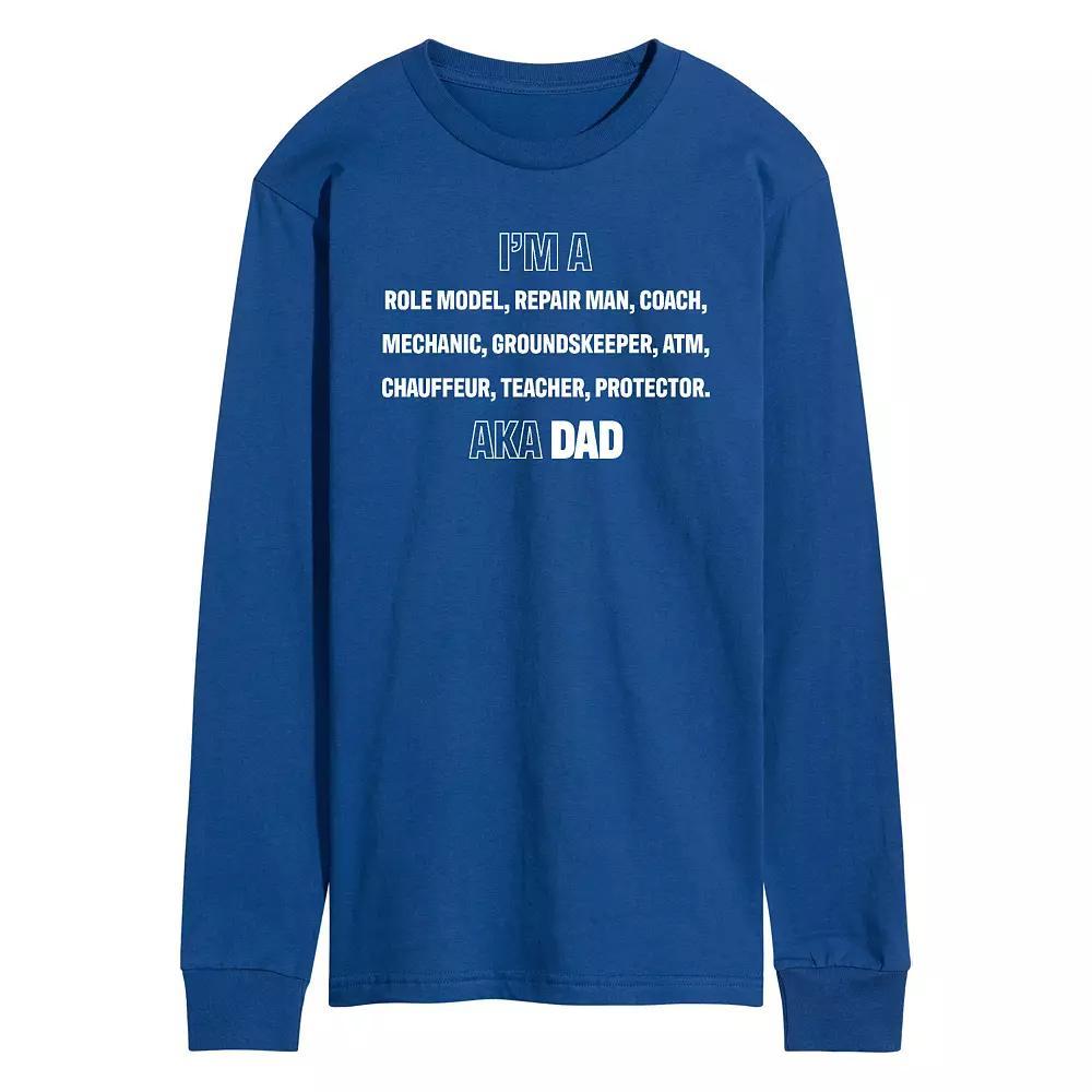 Men's I'm A Dad List Long Sleeve Graphic Tee,  Product Image