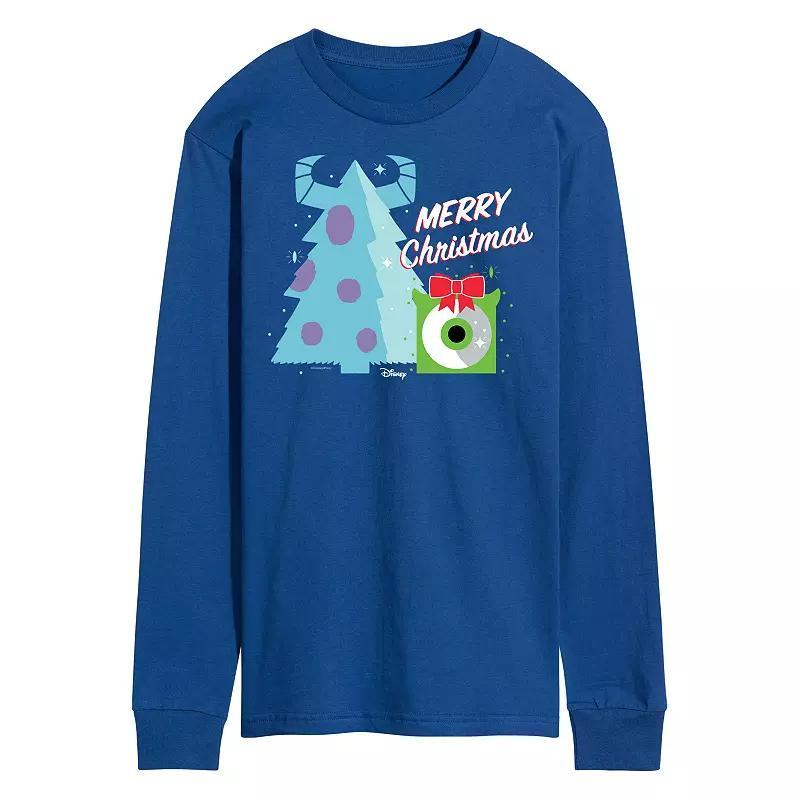 Disney / Pixars Monsters Inc. Mens Merry Christmas Long Sleeve Graphic Tee Product Image