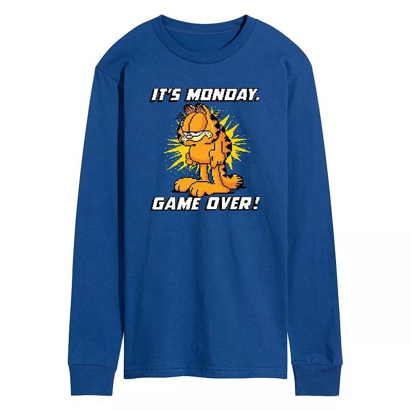Men's Garfield It's Monday Long Sleeve Graphic Tee,  Product Image