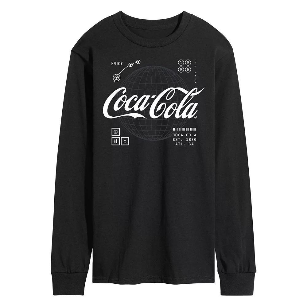 Men's CocaCola Logo Long Sleeve Graphic Tee,  Product Image