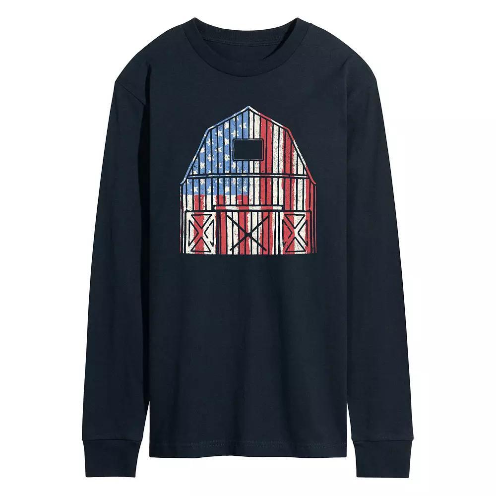 Men's USA Barn Long Sleeve Graphic Tee.,  Product Image