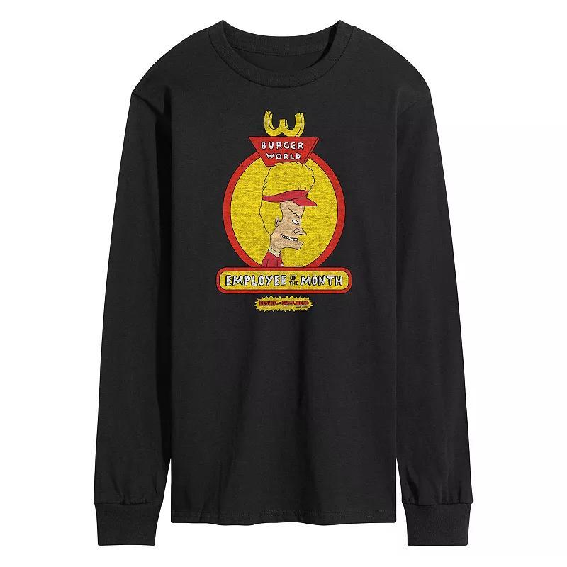 Men's Dr. Seuss The Grinch Nice List Overrated Long Sleeve Graphic Tee, Size: Large, Black Product Image