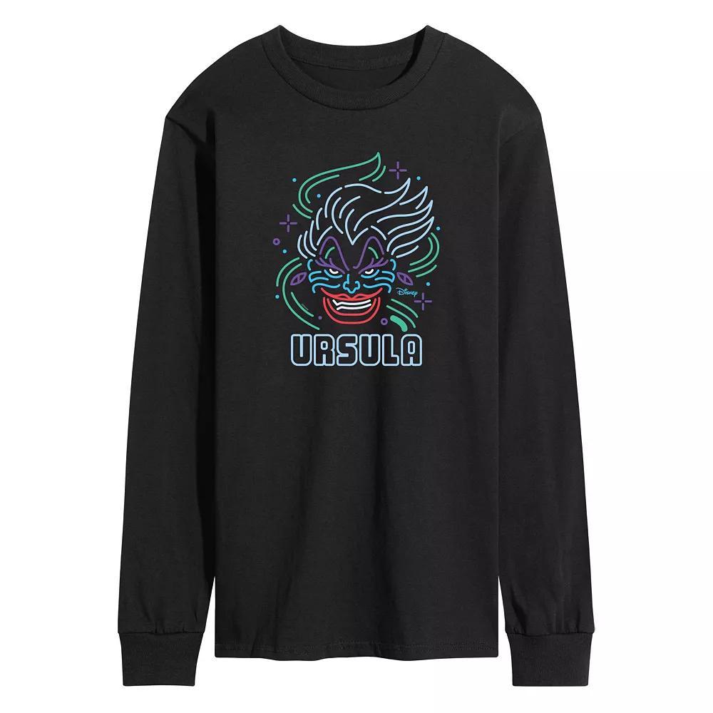 Disney Villains The Little Mermaid Ursula Men's Neon Long Sleeve Graphic Tee,  Product Image