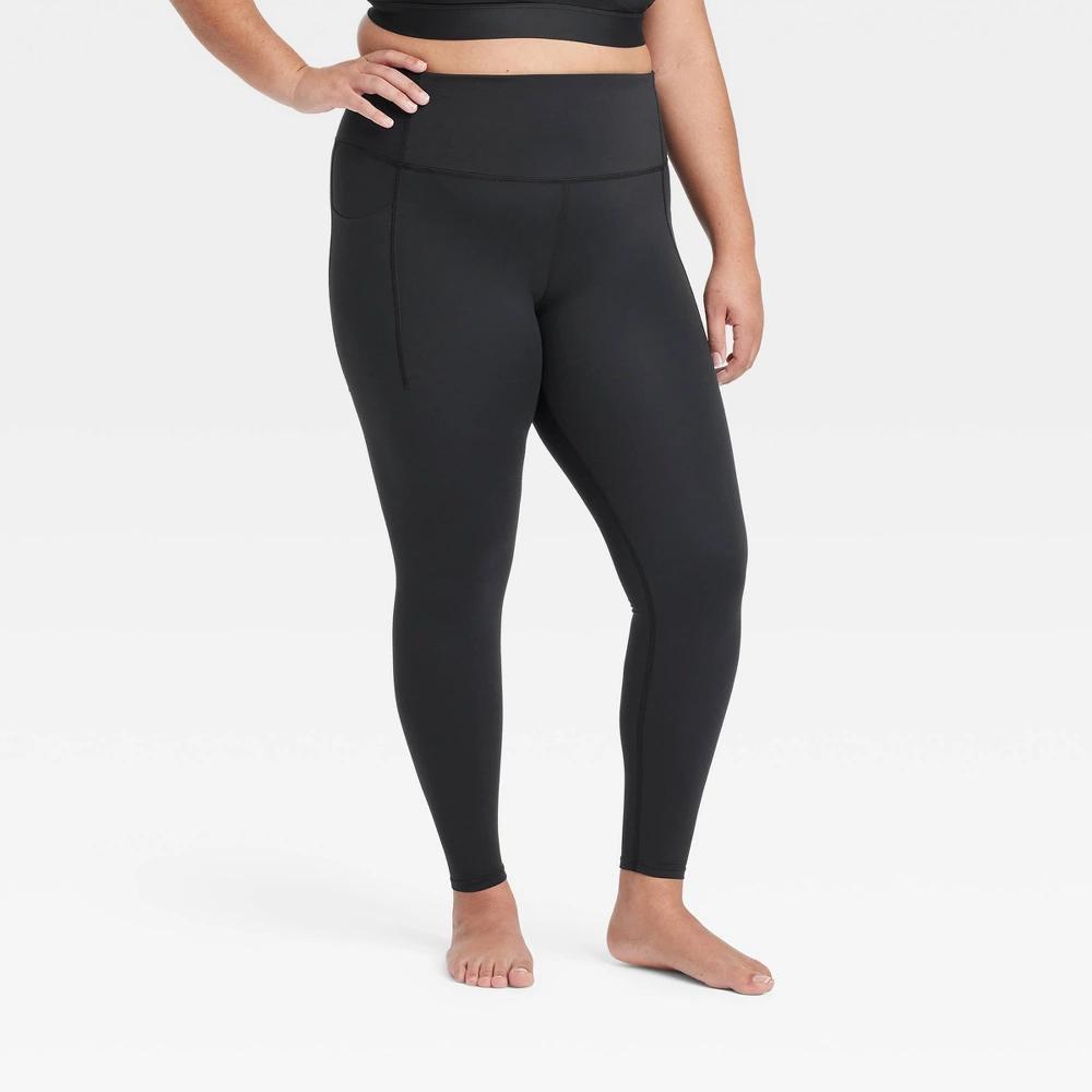 Womens Everyday Soft Ultra High-Rise Pocketed Leggings - All In Motion Black 3X Product Image