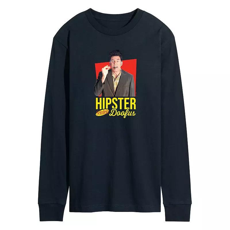 Men's Seinfeld Hipster Doofus Long Sleeve Graphic Tee, Size: XL, Blue Product Image