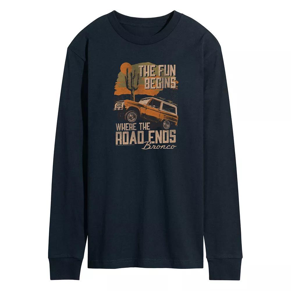 Disney's Lilo and Stitch Men's USA Stitch Crayon Long Sleeve Graphic Tee,  Product Image