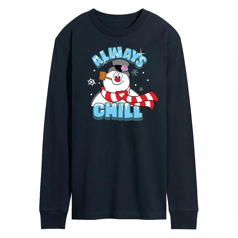 Men's Frosty The Snowman Always Chill Long Sleeve Tee,  Product Image