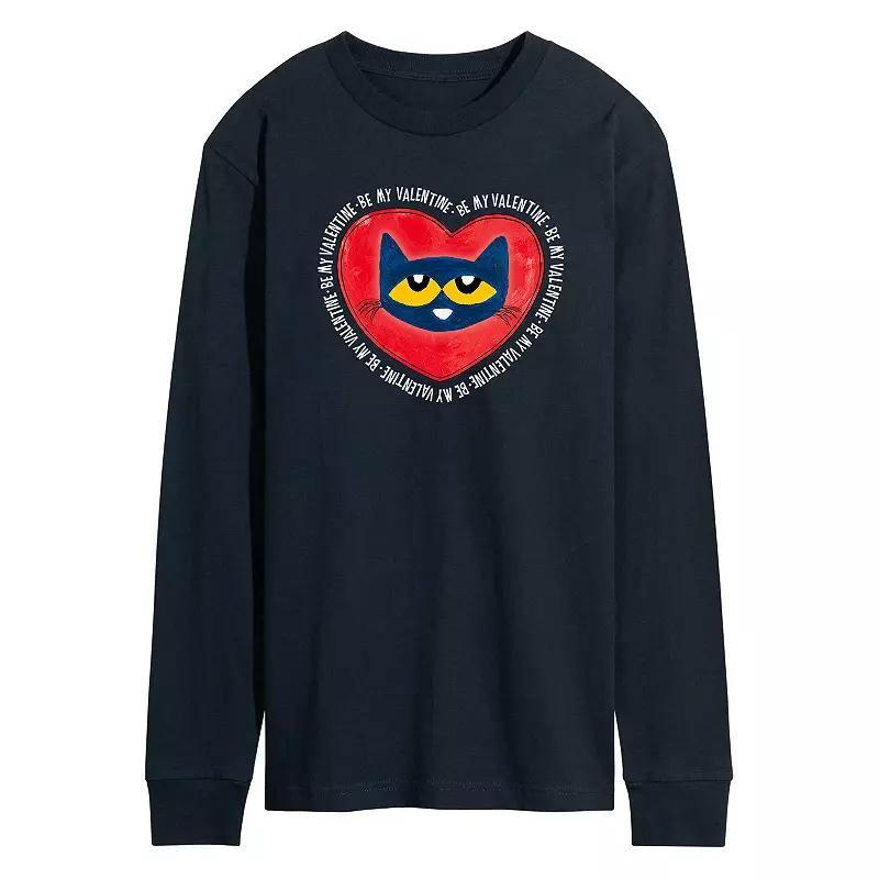 Men's Pete the Cat Long-Sleeve Tee Tee, Size: XL, Blue Product Image