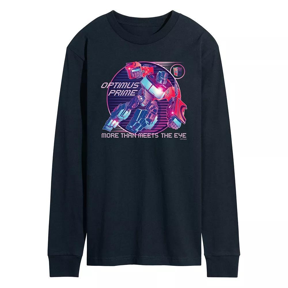 Men&#x27;s Transformers Optimus Prime Verse Badge Long Sleeve Graphic Tee,  Product Image
