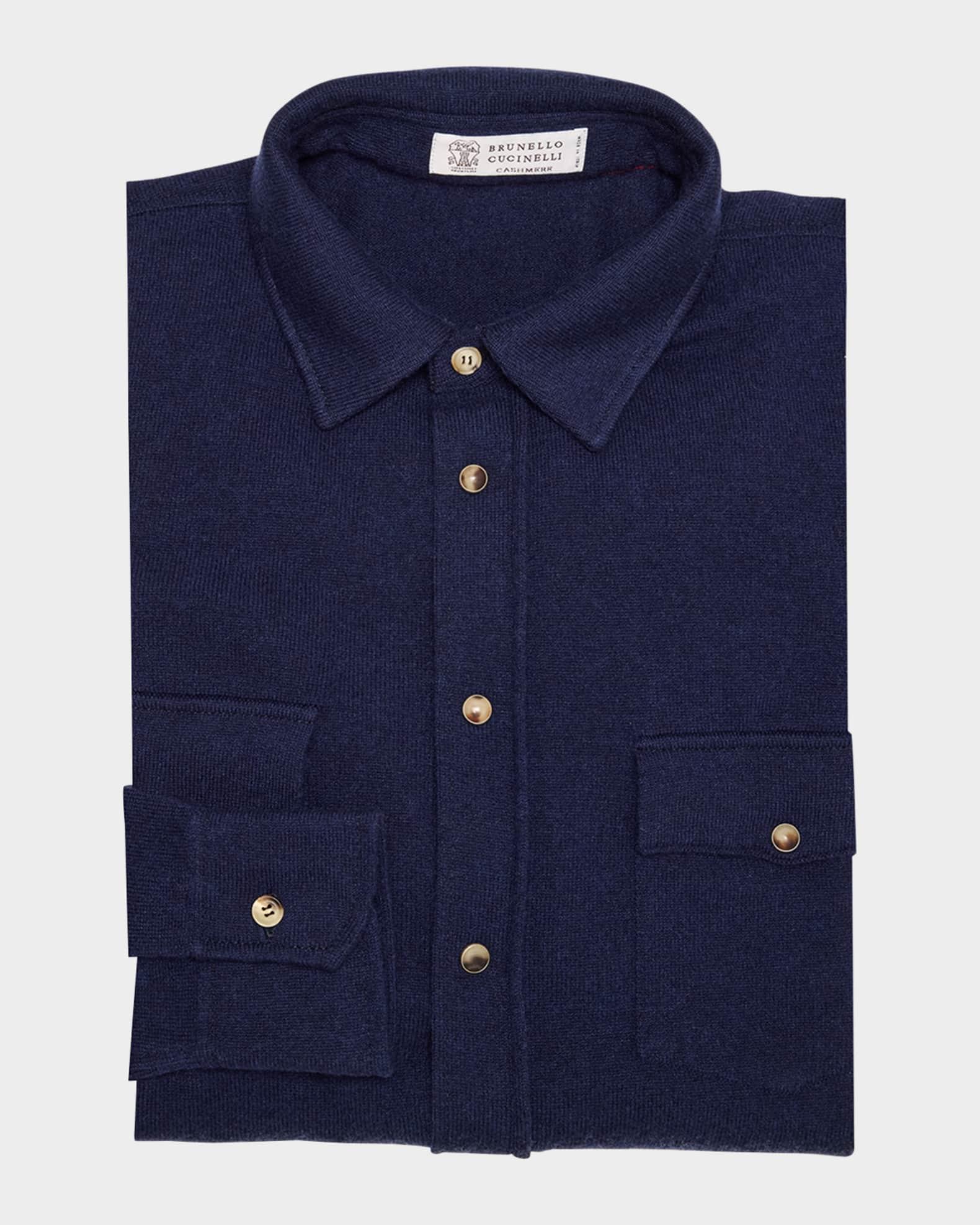 Men's Wool-Cashmere Western Overshirt Product Image