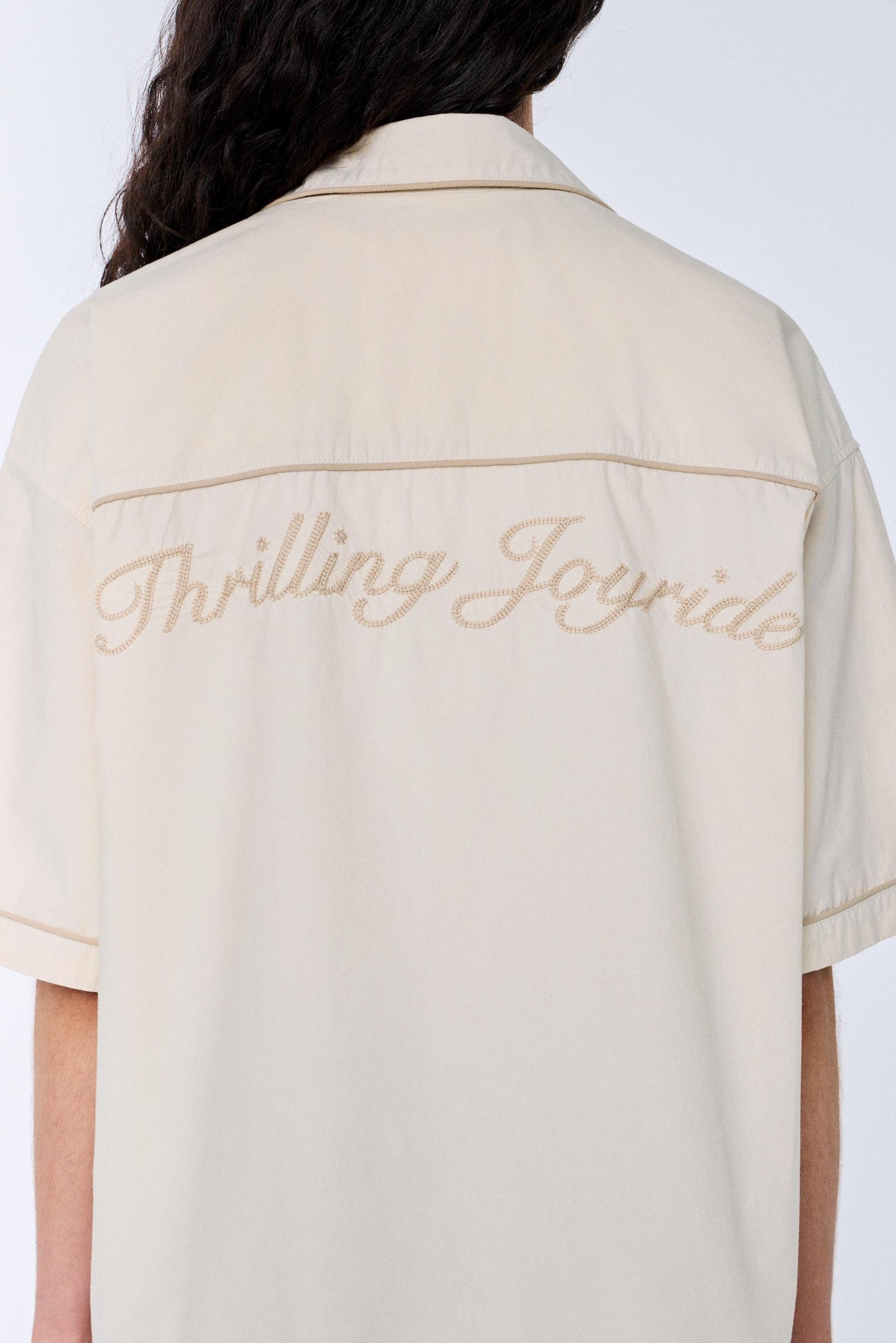 Short sleeve poplin shirt Product Image