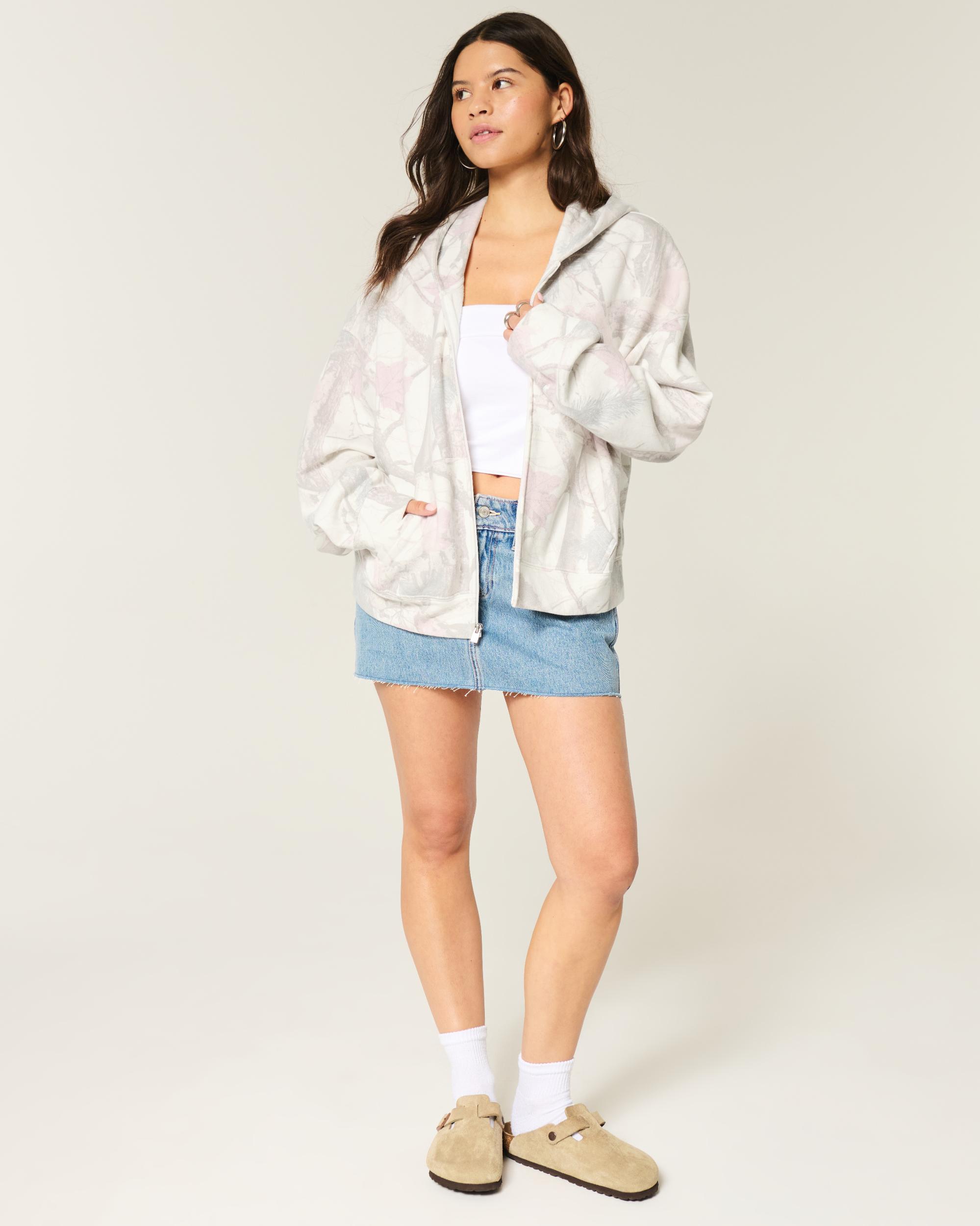 Oversized Zip-Up Hoodie Product Image