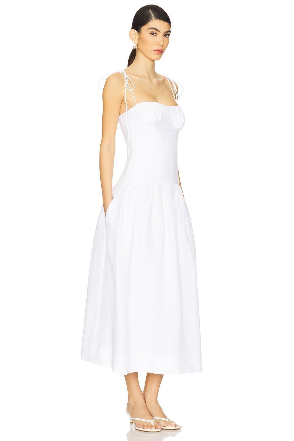 Blanc Gathered Bubble Midi Dress Shona Joy Product Image